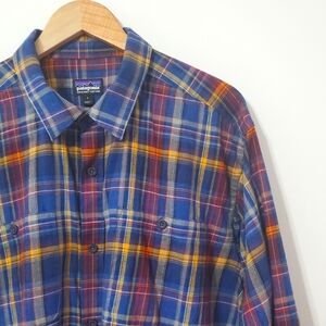 Patagonia Organic Cotton Plaid Long Sleeve Shirt Mens Large